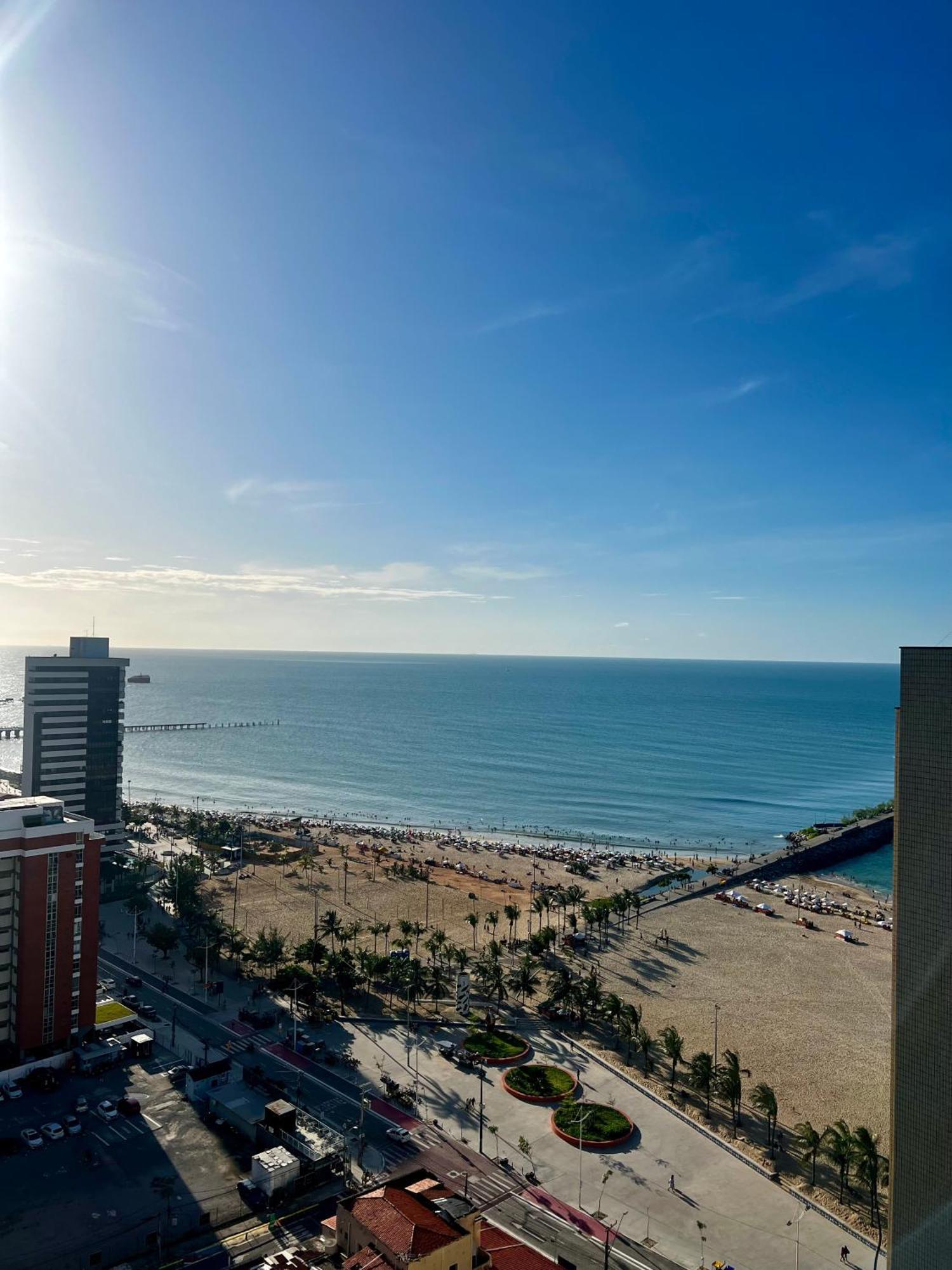 Flat Praia De Iracema Vista Mar Fortaleza  Bagian luar foto