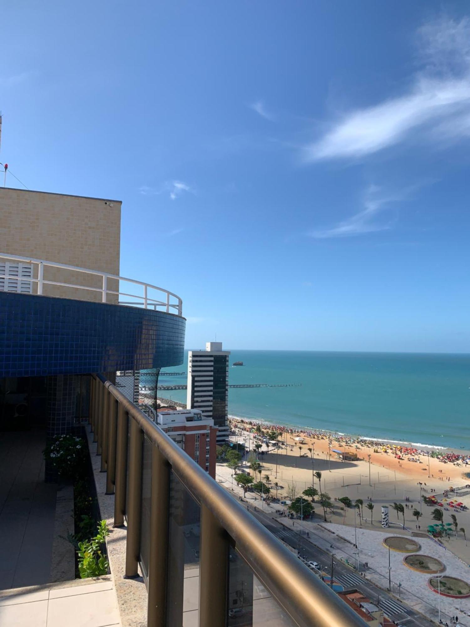 Flat Praia De Iracema Vista Mar Fortaleza  Bagian luar foto